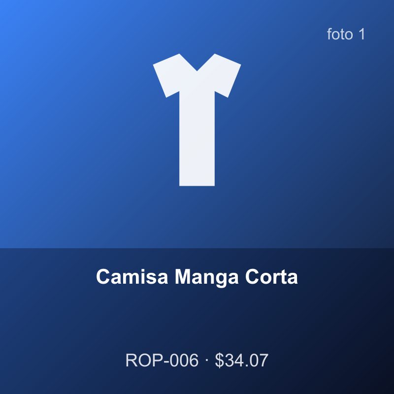 Camisa Manga Corta