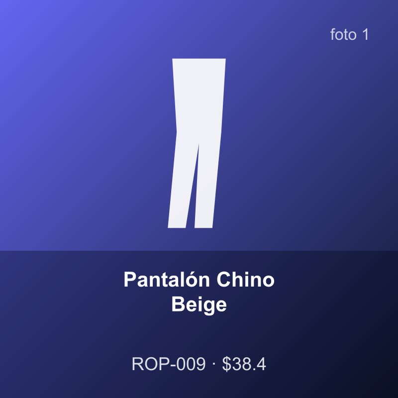 Pantalón Chino Beige